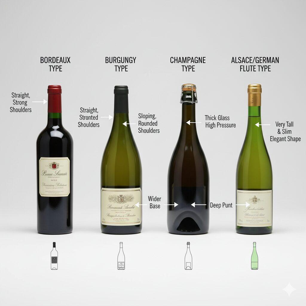Different type of bottles 