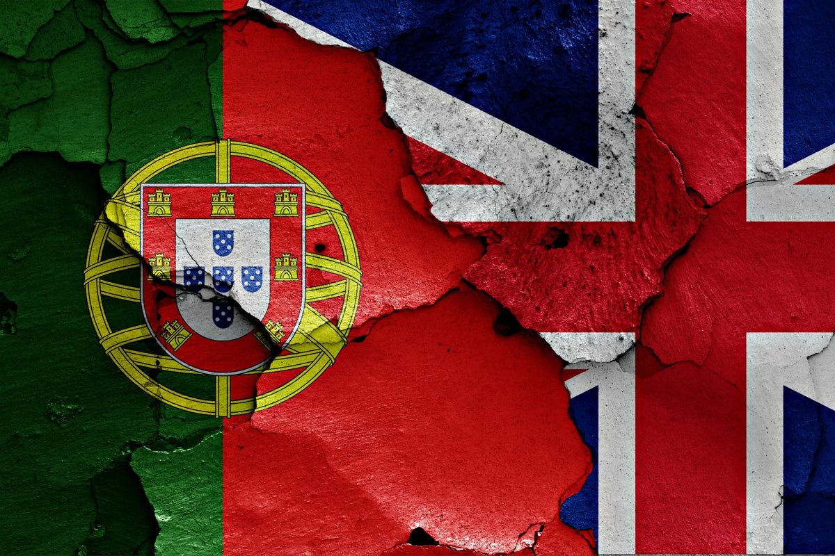 Portugal and England Flags