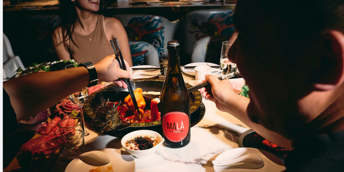 A hotpot restaurant with Sichuan and mala pairing